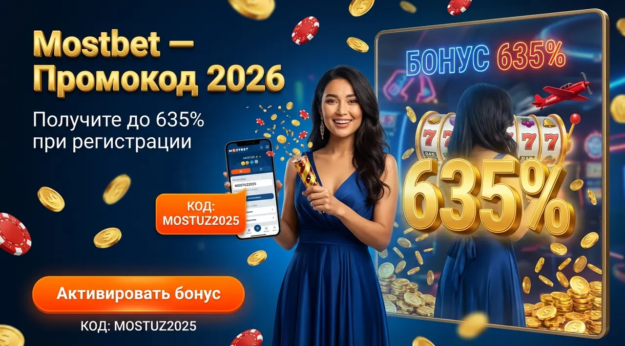 Mostbet промокод 2026 — бонус при регистрации